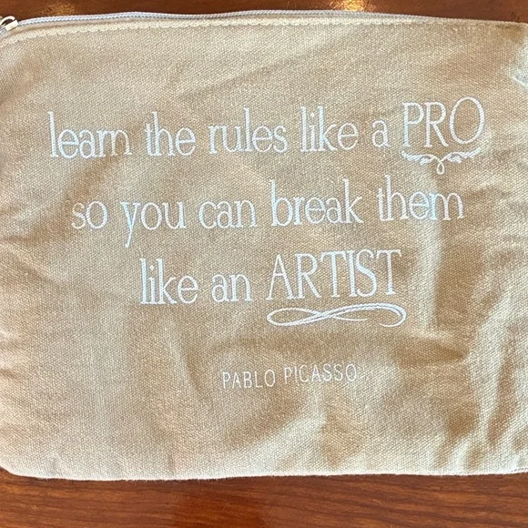 Beige Canvas Artist Pouch - Picture 5 of 5